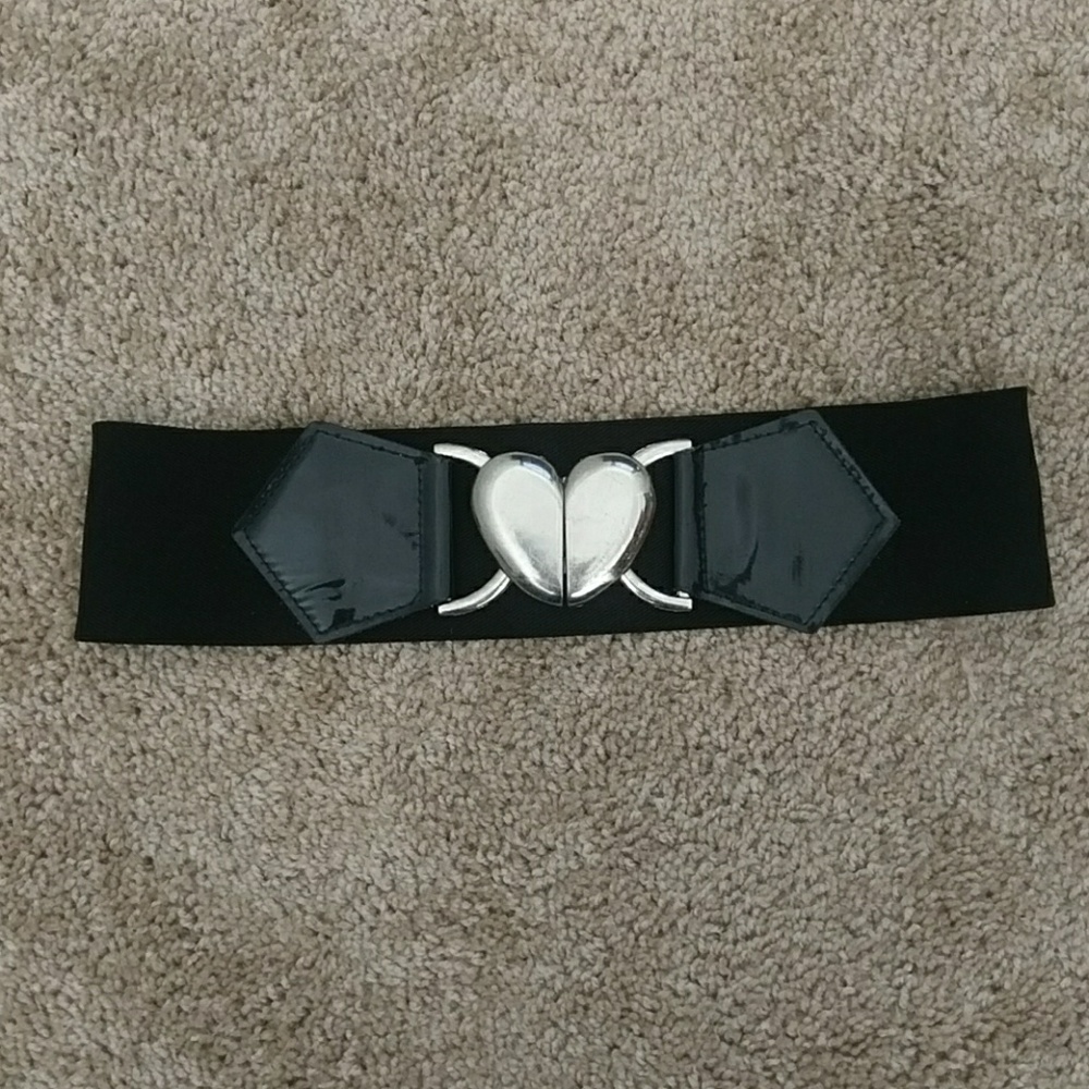 Vintage silver heart belt